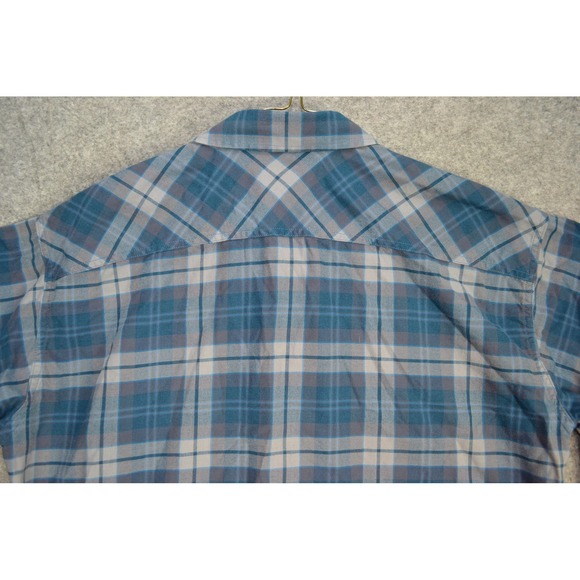 Patagonia Shirt Mens XL Blue Gray Plaid Organic Cotton Button Down Long‎ Sleeve - Picture 11 of 14
